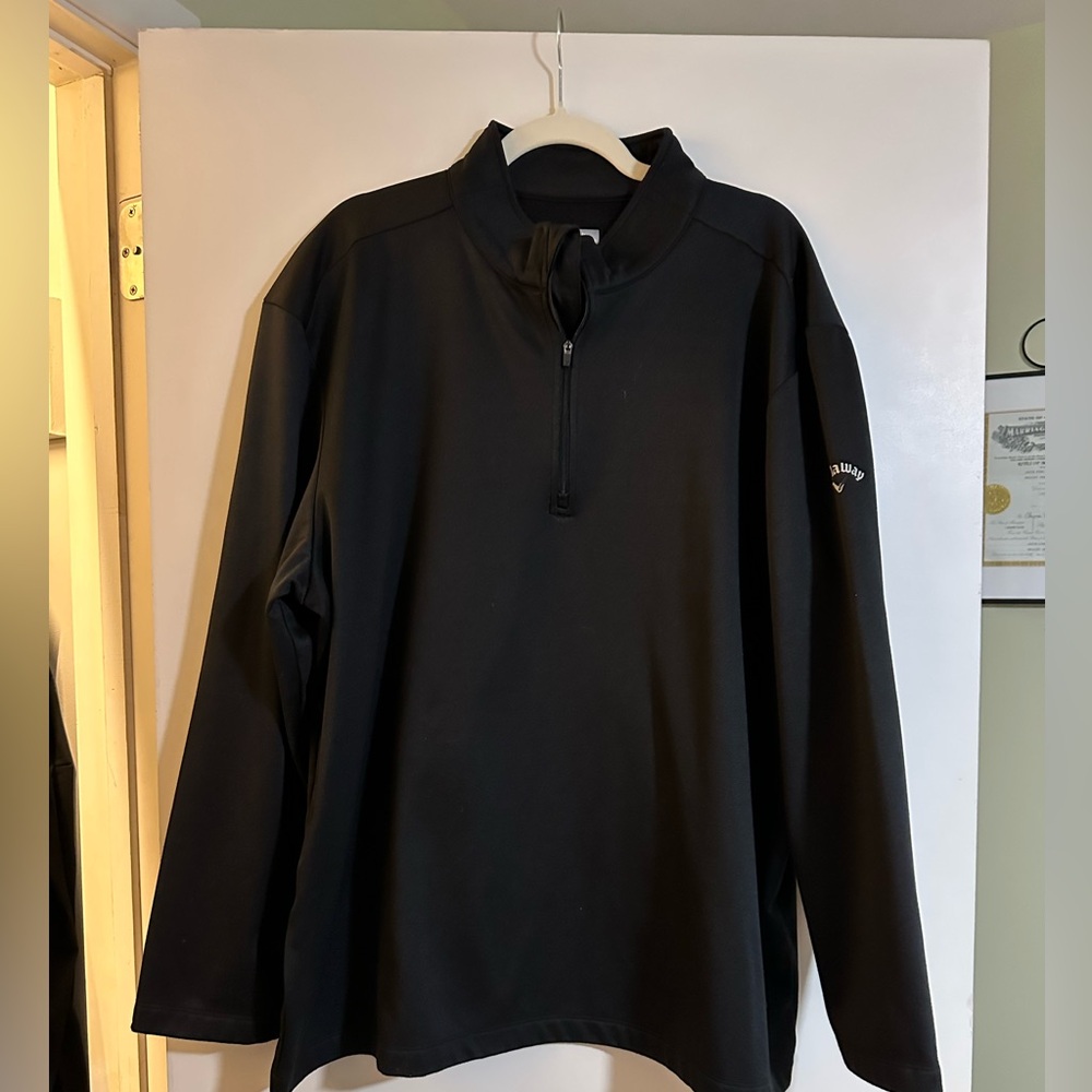 Callaway Black Pullover with Logo